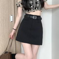 thumbnail image 1 of Falda de talle alto en forma de A para mujer, de talla grande, para maternidad, de verano, de Niche Academy, vestido ajustado con abertura lateral y cobertura de cadera, 1 of 4