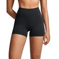 thumbnail image 1 of Shorts INGIA de Cintura Alta Sin Costura Frontal 10 cm Negro XL, 1 of 6