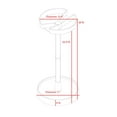 thumbnail image 2 of Telford Freestanding Umbrella Stand Rack, White Plastic & Silver Metal, 2 of 4