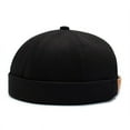 thumbnail image 2 of Tuque Homme Femme Portable Ajustable Casquette Hip-Hop Chapeau Tuque Noire, 2 of 6