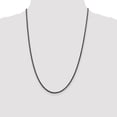 thumbnail image 4 of 925 Sterling Silver Rope Chain Necklace Ruthenium-plated 2.5 mm 24 inch, 4 of 4