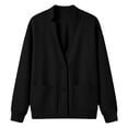 thumbnail image 4 of Enjoytime Lightweight Jacket Women Long Sleeve Button Down Coat Fall Fashion Work Business Casual Plus Size Outerwear with Pockets, 4 of 8