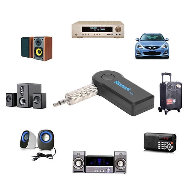 Kuymtek Inalámbrico Jack de 3,5 mm AUX Receptor de Audio Manos libres Bluetooth Transmisor Car Kit