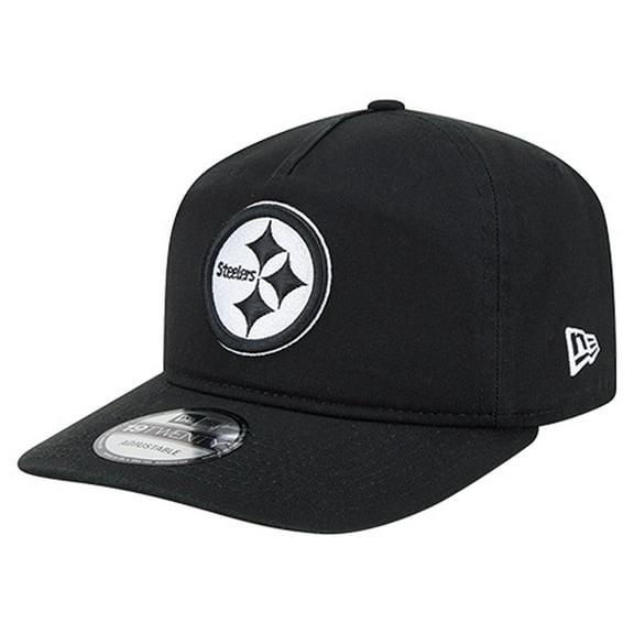 Men's New Era Black/White Pittsburgh Steelers 19TWENTY Adjustable Hat