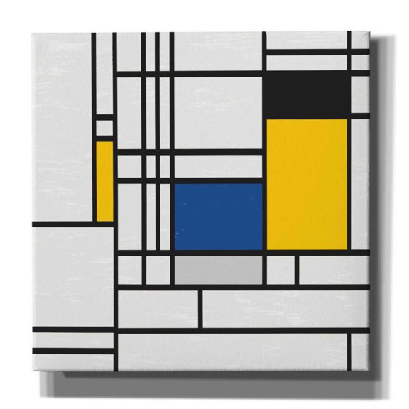 Epic Graffiti 'Mondrian NFT3' by Epic Portfolio, Giclee Canvas Wall Art, 26"x26"