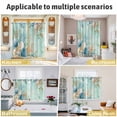 thumbnail image 5 of Teal Beach Coastal Kitchen Curtains Window Panels, Summer Nautical Coral Shell Botanical Insulated Window Treatment Curtain, Grommet Curtains for Bedroom/Living Room/Bathroom, 2 Piece 42"Wx45"L, 5 of 8