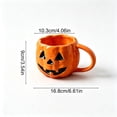 thumbnail image 4 of Kdkad Pumpkin Coffee Mug, Ceramic Pumpkin Cups with Handle for Halloween Thanksgiving Decorations, Cute Fall Table Decor, Gifts for Women & Men, 4 of 9