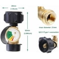 thumbnail image 2 of hmleaf Propane Tank Adapter Converts POL LP Tank Service Valve QCC1/Type 1 Regulator for RV Camper, Cylinder, BBQ Gas Grill, Heater and More Appliances-Type 1 Connection, 2 of 5