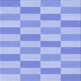 thumbnail image 1 of Ahgly Company Machine Washable Indoor Square Transitional Light Slate Blue Area Rugs, 6' Square, 1 of 7