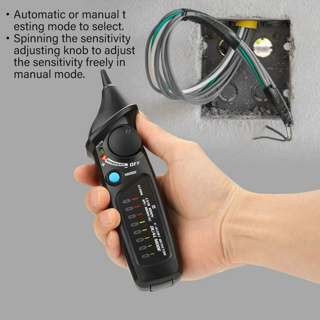 TOPINCN Voltage Pen,Bside AVD06 AC12-1000V Non-contact Voltage Electric Testing Detector Dual Mode Check,Voltage Detector