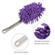 thumbnail image 4 of Microfibra Chenille Plumero Lavable Limpieza Cepillo Desempolvar Herramienta para Computadora, Teclado, Ventana, Muebles, Hogar, Cocina, Oficina, Púrpura, Paquetes de 2, 4 of 5