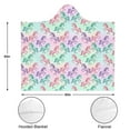 thumbnail image 3 of Wearable Blanket,Rainbow Gradient Cartoon Unicorn Pattern Hooded Wearable Flannel Blanket for Adults & Teens,Winter Poncho Shawl Wrap Cape Cozy Anti-Pill,50"x60", 3 of 5