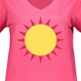 thumbnail image 3 of Inktastic Cute Sun Women's Plus Size V-Neck T-Shirt, 3 of 4