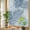 Navy, Slate, White, variant on Window Privacy Film for Home Office Static Cling, Blue Yellow Palm Leaves Decorative Stained Glass Window Film for Small Windows/Cabinet Glass Summer Botanical Tropical Leaf 17.7 x 39.3 Inches