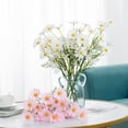 thumbnail image 2 of Artificial Flowers for Outdoors 12 Bundles Faux Silk Daisy UV Resistant Fake Wildflowers Plants with Stems Daisy Arrangements for Home Hotel Living Room Office Outdoor Garden Decorations, 2 of 7