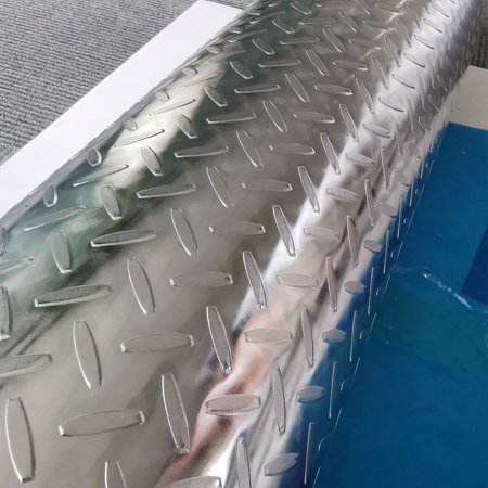 24" x 96" 3003 Aluminum Diamond Plate Sheet .04 in Thick - Trailer RV Garages