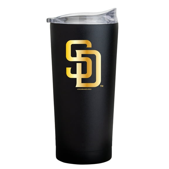San Diego Padres Black Foil 20oz. Powder Coat Tumbler