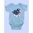 thumbnail image 3 of American Heart 4Th Of July Bodysuit Infant -Image by Shutterstock,  Newborn, 3 of 4