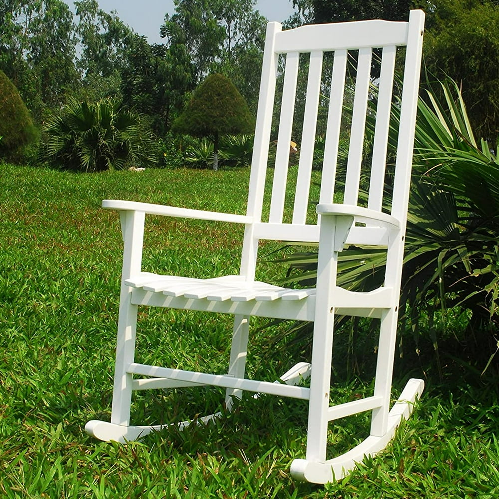 Traditional Rocking Chair, White Painted - Walmart.com - Walmart.com