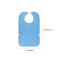 thumbnail image 2 of Adult Waterproof Reusable Dining Bib with Pockets, Adjustable Straps for Elderly Meal Assistance, Rehabilitation Care, Home Hospital Use – 1 Piece, 2 of 5