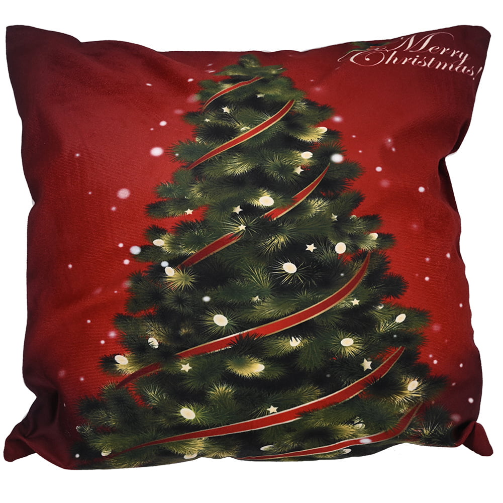 Dog Lover Apparel Tees Christmas Tree-Muddy Messy Dog Paw Print Throw Pillow Multicolor 16x16