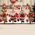 thumbnail image 3 of Christmas Holiday Adornos Muñeca de Árbol de Navidad Decoración Colgante - Multicolor Oso, Individual Santa Gloria muñeco de peluche de navidad, 3 of 9