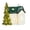 H, variant on Light Up Ceramic Christmas Snow House Decoration, Festive Illuminated Porcelain Village Building Tabletop Ornament for Holiday Home Decor