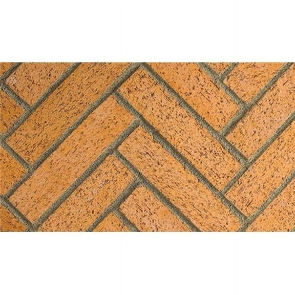 Superior F0339 36 in. Vent Free Firebox Mosaic Masonry Brick, Warm Red Split Herringbone