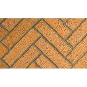 Superior 36 in. Vent Free Firebox Mosaic Masonry Brick, Warm Red Split Herringbone