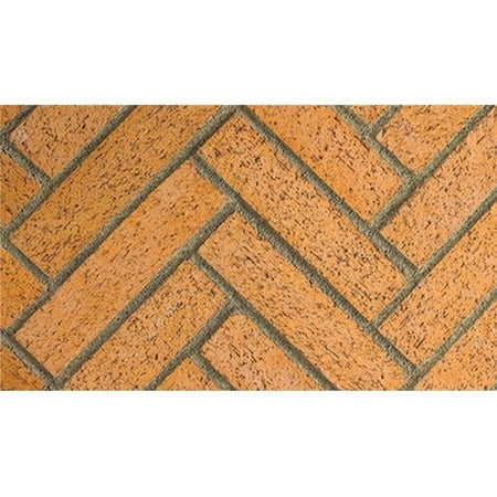 Superior 36 in. Vent Free Firebox Mosaic Masonry Brick, Warm Red Split Herringbone