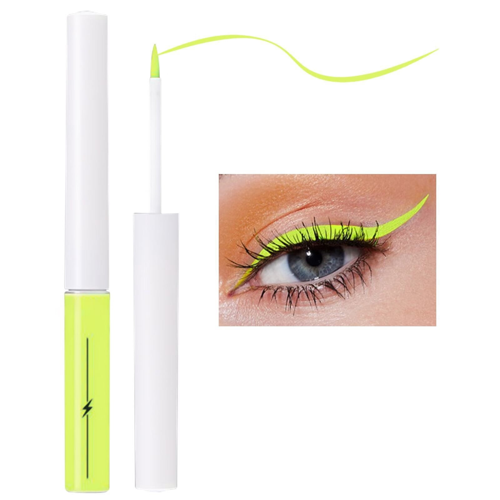 Health And Beauty Products Neon Eyeliner Makeup White Glitter Green Liquid Eyeliner Luminous 