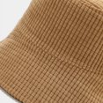 thumbnail image 3 of CoCopeanut Topi Ember Musim Gugur Musim Dingin Topi Nelayan Solid Topi Surya Korduroi Topi Hip-Hop Dapat Dibalik Topi Berburu Dapat Dilipat Topi Memancing untuk Wanita, 3 of 6