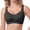 Black, variant on Wireless Full Coverage Bras for Women,Jelly Support Side Smoothing Minimizer Bra Seamless with Wide Ribbed Straps
