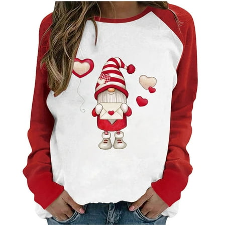 

AXXD Womens Tops Mr & Mrs Scrub Tops Women Round-Neck Summer Latte T Shirt Long Sleeve Plaid Tops For Men
