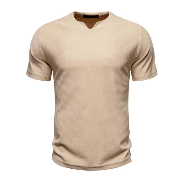 ameIAEA Mens Short Sleeve Workout Running Shirts Summer Solid Color Basic Tees Casual Athletic Tops