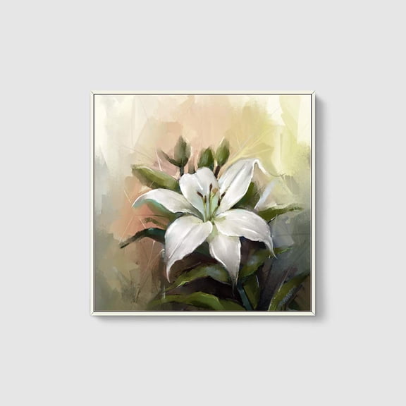 wall26 Framed Canvas Wall Art for Living Room, Bedroom Flowers Canvas Prints for Home Decoration Ready to Hang - 24x36 inches - 24x24 inches