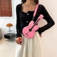 thumbnail image 2 of Jiibva Violin Shape Crossbody Bag Fashion Violin Shaped Shoulder Bag PU Leather Handbag Casual Messenger Bag, 2 of 7