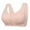 Pink, variant on WTOBBY Women's Sleep Bra - Wire-Free Vest Style with Front Buckle Closure for Soft Gathering Support, Perfect for Nighttime and Lounging Comfort Underwear,Beige 36