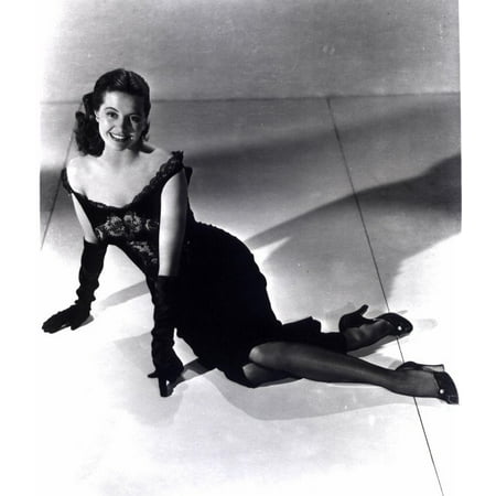 Cyd Charisse - on floor in black dress and gloves Photo Print (8 x 10 ...