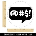 thumbnail image 2 of Censored Expletive Curse Bubble Self-Inking Rubber Stamp Ink Stamper - Purple Ink - Small 3/4 Inch, 2 of 7