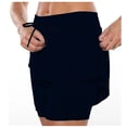 thumbnail image 6 of BOMYJESK Skorts for Woman High Waist Dressy Casual Mini Golf Skirt Workout Tummy Control Tennis Skirts with Short 2026 Summer Lightweight Pickleball Short Skirts Navy M, 6 of 8