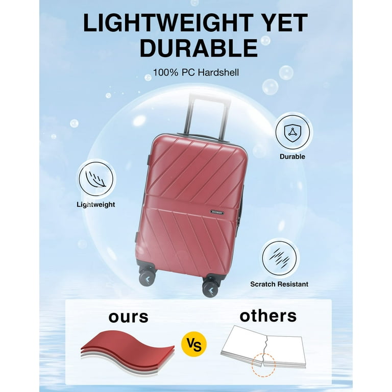 Carry on cheap luggage 22x14x9 walmart