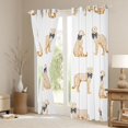 thumbnail image 3 of Feelyou Bowknot Cheetah Black Out Curtains, Kawaii Leopard Curtains Pack of 2 (42x63 Each), 3 of 6