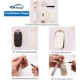 thumbnail image 4 of HAHDAXIA for Buick Key Fob Cover with Leather Key Fob Keychain, 4 Buttons Soft TPU Keys Case Shell with Gold Keychain Compatible with Buick Encore Envision Lacrosse Verano Regal GL8(P-Bck), 4 of 6
