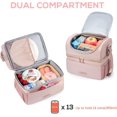 thumbnail image 2 of Biwat Sac à Lunch à Double Compartiment pour Femmes, Boîte à Lunch Isolée, Sac Isotherme pour Hommes, Femmes, Travail, Pique-Nique, 2 of 4