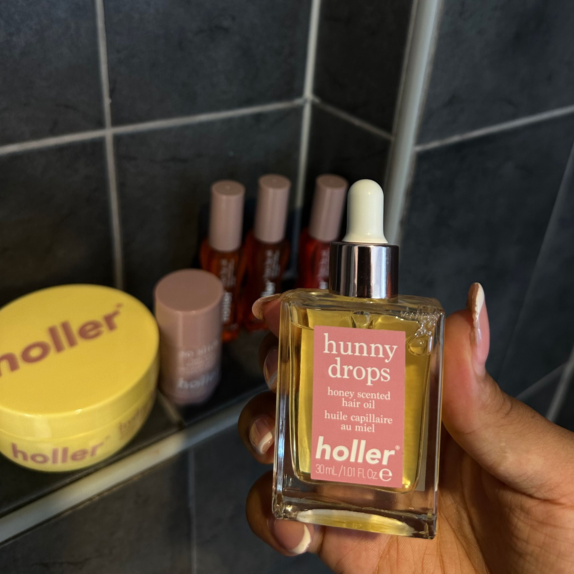 Holler Hunny Drops Honey-Scented Hair Oil, 1.01 fl oz