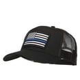 thumbnail image 2 of Thin Blue Line USA Flag Patched Mesh Cap - Black OSFM, 2 of 5