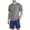 Dark Gray#01, variant on Men's Summer Tracksuits Crew Neck Plain Tee Shirt Shorts 2 Piece Set Casual Loose Fit Beach Vacation Sports Outfits Black#01 XXXL