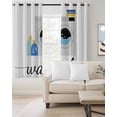 thumbnail image 3 of Blackout Curtains for Bedroom, Laundry Room Room Darkening Window Drapes for Living Room, Modern Minimalist Washing Machine Thermal Insulated Grommet Curtains, 52x72 inch, 2 Panels, 3 of 9
