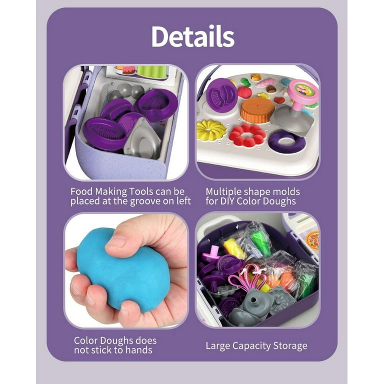 Play Dough Tools, 18 PCS Playdough Accessories Various Shape Fruit